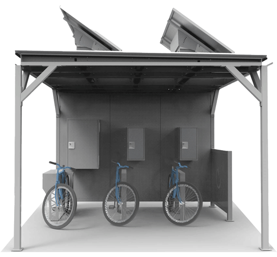 Stations Solaires de recharge pour vélos électriques